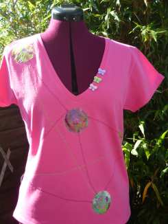 tee-shirt fuchsia solaire